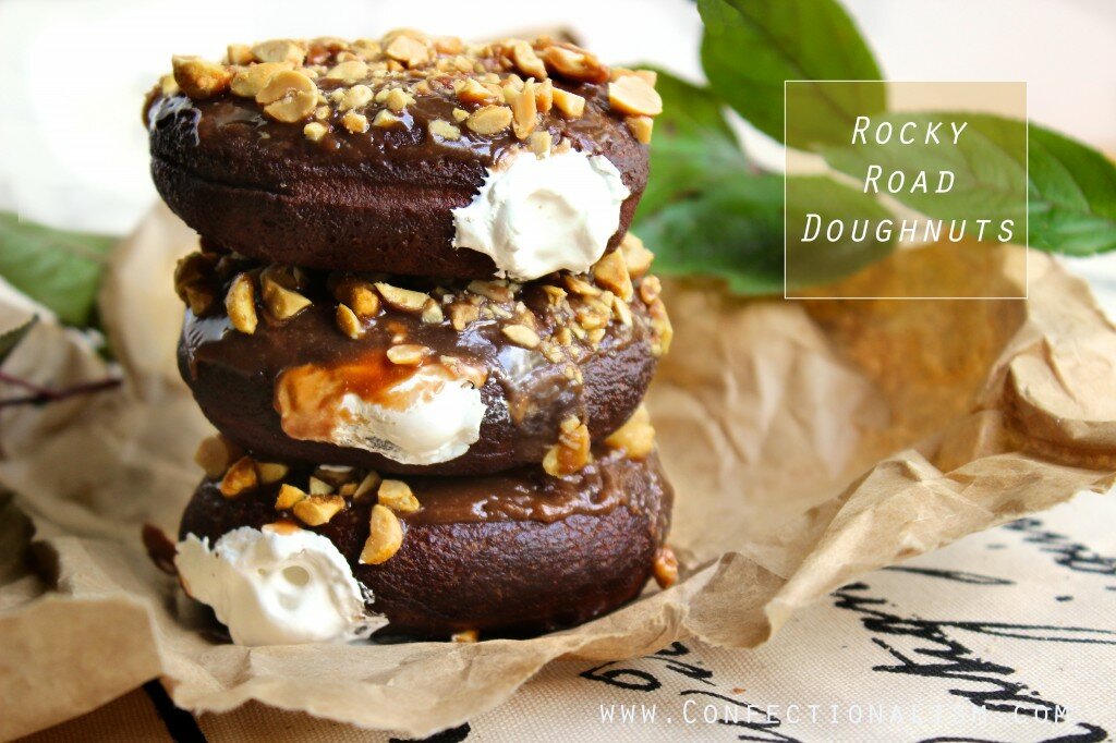 Rocky Road Doughnuts Recipe Confectionalism.com