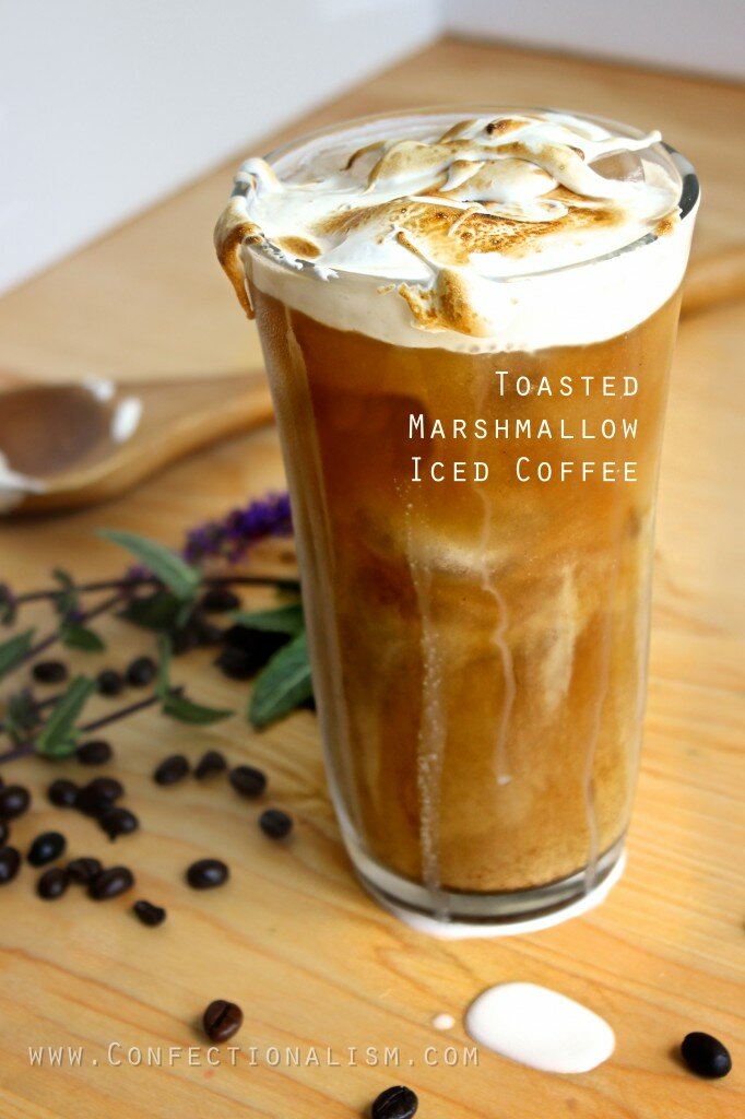 Toasted Marshmallow Iced Coffee Recipe Confectionalism.com
